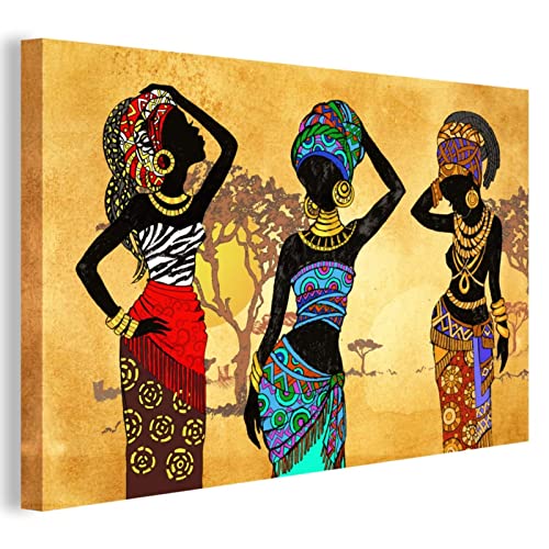 Afrikanische amerikanische Wandkunst, schwarze Kunst, Wanddekoration, Retro-Stil, schwarze Frau, ethnische, antike Wandkunst, Dekoration, Badezimmer, Schlafzimmer Wohnzimmer Wanddekoration von LZN