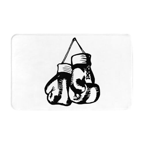 LZNJZ 80 x 49 cm weiche saugfähige Badezimmermatte, einfache Boxhandschuhe, Badematte von LZNJZ