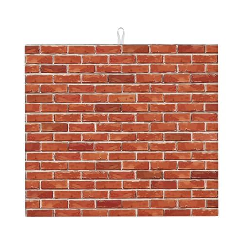 Saugfähige Abtropfmatte, einfache Cartoon-Wand-Trockenmatte für Küche, Teestube von LZNJZ