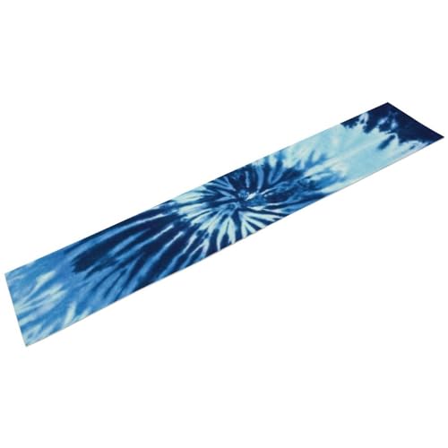 Tischläufer, waschbar, 184 x 34 cm, blauer Wirbel, Batik-Tischläufer von LZNJZ