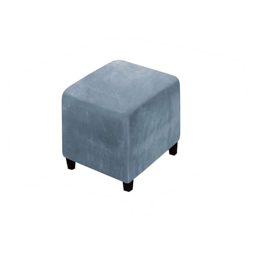 LZOQOWUJ Ottoman Protective Cover Stool Cover, Stool Covers Square 40x40/45x45cm Stool Protector Velvet Footstool Cover Luxurious Stool Cover Washable Stool Protector(J,80x80cm) von LZOQOWUJ