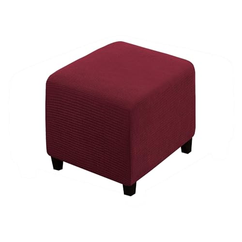 LZOQOWUJ Ottoman Protective Cover Stool Cover, Stool Covers Square 40x40/45x45cm Stool Protector Velvet Footstool Cover Luxurious Stool Cover Washable Stool Protector(O,55x55cm) von LZOQOWUJ