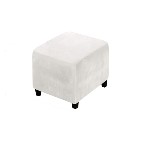 LZOQOWUJ Ottoman Protective Cover Stool Cover, Stool Covers Square 40x40/45x45cm Stool Protector Velvet Footstool Cover Luxurious Stool Cover Washable Stool Protector(V,55x55cm) von LZOQOWUJ