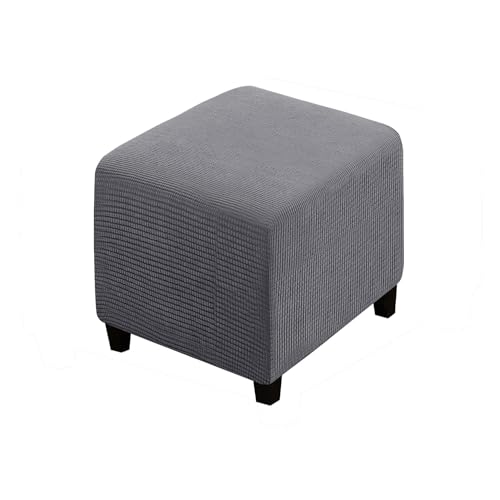 LZOQOWUJ Ottoman Protective Cover Stool Cover, Stool Covers Square 40x40/45x45cm Stool Protector Velvet Footstool Cover Luxurious Stool Cover Washable Stool Protector(Z,38x38cm) von LZOQOWUJ