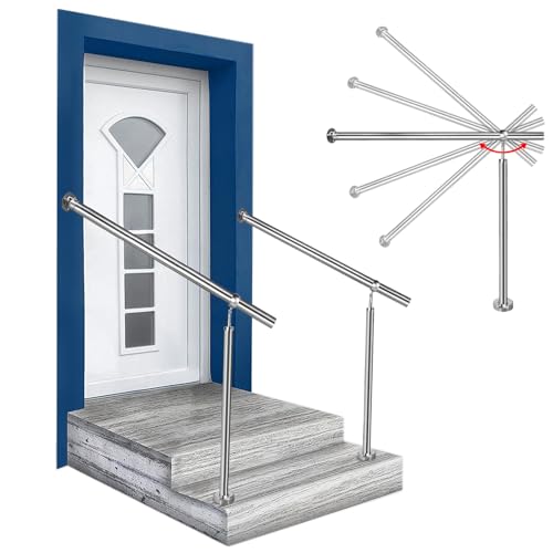 LZQ Edelstahl Geländer Eingangsgeländer Treppengeländer Handlauf für Treppen Wandhandlauf Außen Innen Treppenhaus - 200cm LZQ Edelstahl Geländer Eingangsgeländer Treppengeländer Handlauf für Treppen Wandhandlauf Außen Innen Treppenhaus - 200cm von LZQ