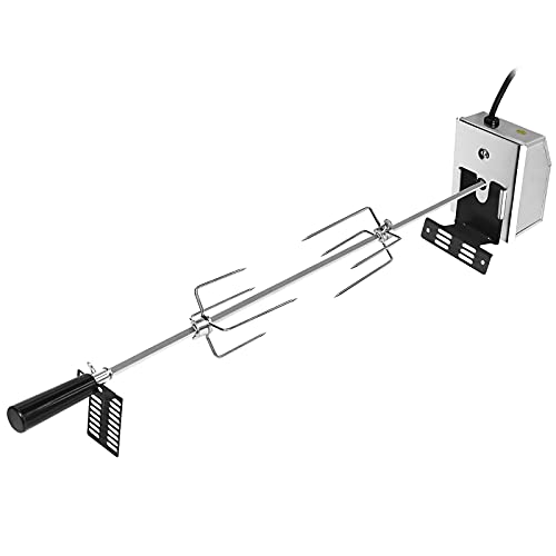 LZQ Elektrischer Drehspieß Mit 220-240V Motor und 2X vierzackiger Grillgabel 304 Edelstahl Drehspieß, Praktisches Grillspieß Set LZQ Elektrischer Drehspieß Mit 220-240V Motor und 2X vierzackiger Grillgabel 304 Edelstahl Drehspieß, Praktisches Grillspieß Set von LZQ