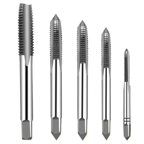 Betonbohrer, 1Set M3 M4 M5 M6 M8 Maschine Spirale Punkt Gerade Geriffelt Schraube Gewinde Metric Hand Tippen Bohrer von LZTDSBX