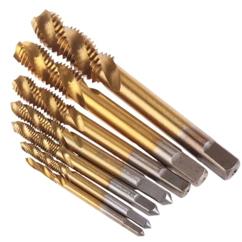 Betonbohrer, 7 Teile/satz M3 M4 M5 M6 M8 M10 M12 Maschine Spirale Punkt Gerade Genutet Hand Gewindebohrer Schraube Gewinde Metrische Bohrer tap Set von LZTDSBX