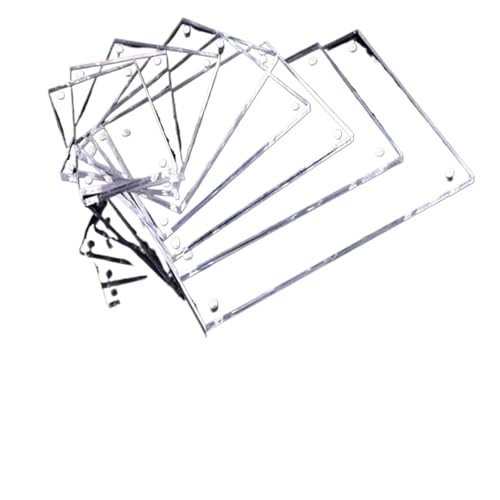 Bilderrahmen, Bilderrahmen Fotorahmen Transparent Magnetischer Poster Display Stand Haushaltsdekoration Halter Rack Show Stander(10x15cm) von LZTDSBX