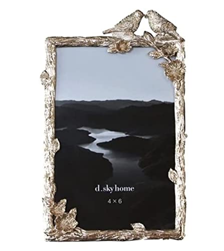 Bilderrahmen, Foto-Bild-Displayrahmen, 10,2 x 15,2 cm, Fotorahmen, moderner Metallvogel, modischer Bilderrahmen, Schlafzimmer, luxuriöser kreativer Stil, Tischdekoration, Wohnzimmerdekoration Bilderrahmen, Foto-Bild-Displayrahmen, 10,2 x 15,2 cm, Fotorahmen, moderner Metallvogel, modischer Bilderrahmen, Schlafzimmer, luxuriöser kreativer Stil, Tischdekoration, Wohnzimmerdekoration von LZTDSBX
