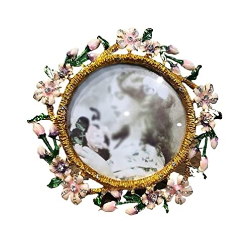 Bilderrahmen, Runder Familien-Bilderrahmen aus Metall, Foto-Display, ideale Retro-Desktop-Dekoration for Schlafzimmer, Wohnzimmer, Büro, Bilderrahmen, klassisch Bilderrahmen, Runder Familien-Bilderrahmen aus Metall, Foto-Display, ideale Retro-Desktop-Dekoration for Schlafzimmer, Wohnzimmer, Büro, Bilderrahmen, klassisch von LZTDSBX