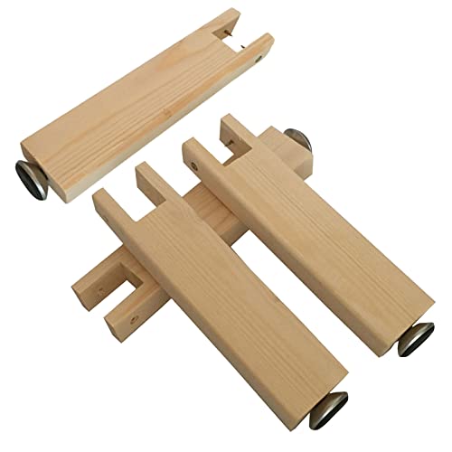 Couchbeine, 4 Stück Verstellbare Möbelfüße, Stützfüße for Schlafsofas, Lattenroste, Möbelbeine aus Massivholz, Schrankfüße von LZTDSBX
