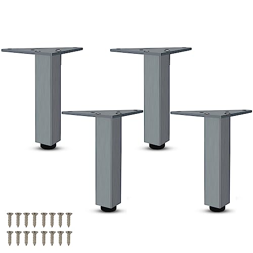 Couchbeine, 4er-Pack verstellbare Tischbeine, Möbelbeine aus Metall, Sofabeine aus Aluminiumlegierung, Ersatzfüße von LZTDSBX
