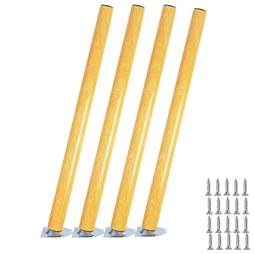 Couchbeine, 4er Set Möbelbeine aus Holz,Sofabeine aus massivem, konischem Holz,Ersatztischbeine,Couchtischfüße(Tilt,40cm(15.7in)) von LZTDSBX
