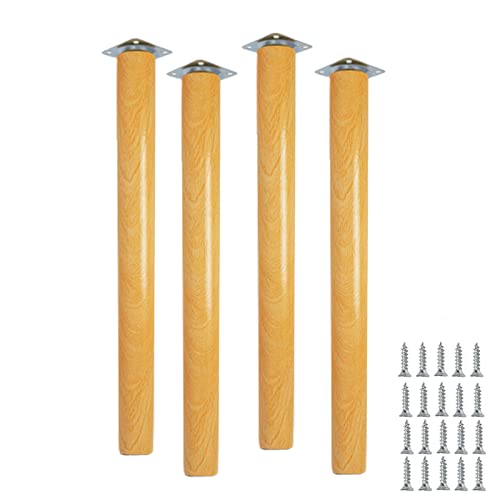 Couchbeine, 4er Set Möbelbeine aus Holz,Sofabeine aus massivem, konischem Holz,Ersatztischbeine,Couchtischfüße(Vertical,50cm(19.7in)) von LZTDSBX