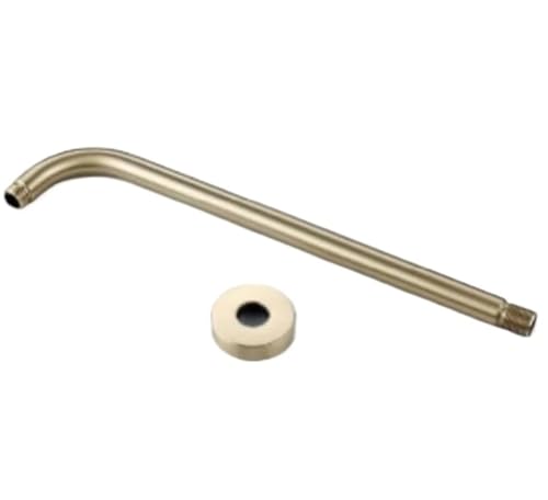Duschkopf-Verlängerungsarm, Mattschwarzer Arm 30CM-40CM Wandmontierte Sky-Halterung aus massivem Messing Verwendung for Universalkopf(Brushed Gold-400mm) von LZTDSBX