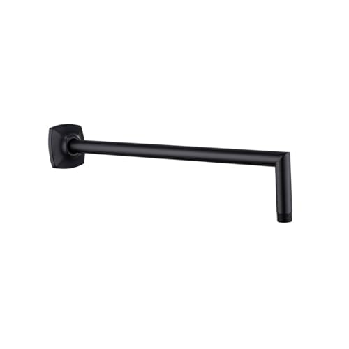 Duschkopf-Verlängerungsarm, Wandmontierter Arm, 16 Zoll Rohrkopfhalter, Edelstahl for Badezimmerzubehör, gebürstetes Gold(Black01) von LZTDSBX