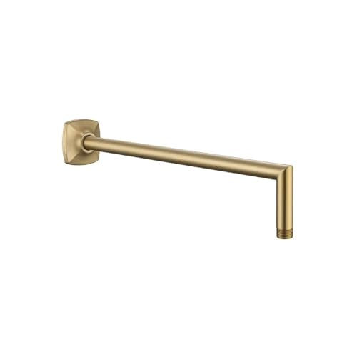 Duschkopf-Verlängerungsarm, Wandmontierter Arm, 16 Zoll Rohrkopfhalter, Edelstahl for Badezimmerzubehör, gebürstetes Gold(Brushed Gold) von LZTDSBX
