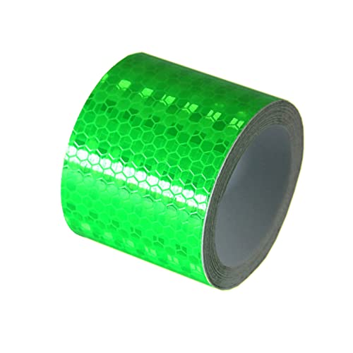 Reflektierendes Band, Bänder, 2" X 33 Fuß Selbstklebendes Gefahrenwarnband Hochintensives Reflektorband Markierungsband for Außentreppen(Grün) von LZTDSBX