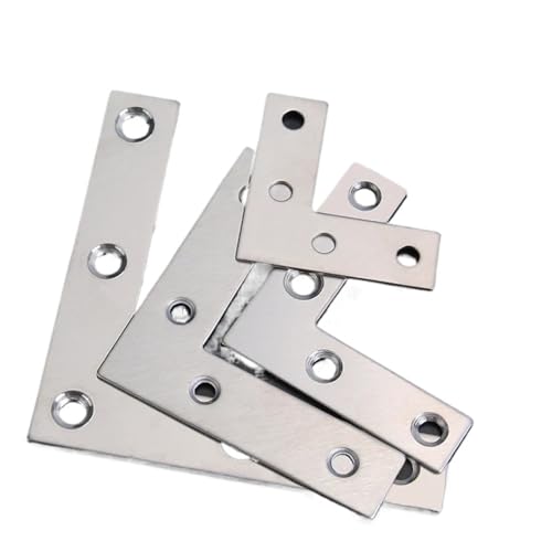 Regalhalterungen, 10 STÜCKE Edelstahl L-förmige rechtwinklige Halterung Regalhalterung Verbinder Metallwinkel Code Möbel Hardware Zubehör(A4--no Screw) von LZTDSBX
