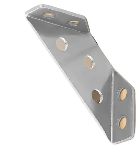 Regalhalterungen, 10 Sets Edelstahl Eckverbinder rechtwinklig verdickte Klammern(Eight Inches) von LZTDSBX