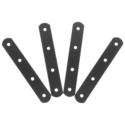 Regalhalterungen, 20 Stück Klammern for Holz Metallstreifen mit Löchern Gerade Halterung Schwarze flache Platten Regalhalterungen, 20 Stück Klammern for Holz Metallstreifen mit Löchern Gerade Halterung Schwarze flache Platten von LZTDSBX