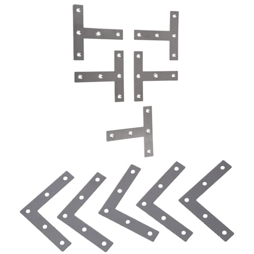 Regalhalterungen, 20Pcs Winkel Platte Ecke Klammer Flache Reparatur Halterung 80Mm X 10Pcs L Form & T Regalhalterungen, 20Pcs Winkel Platte Ecke Klammer Flache Reparatur Halterung 80Mm X 10Pcs L Form & T von LZTDSBX