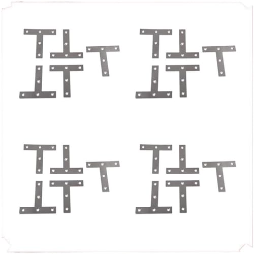 Regalhalterungen, 20Pcs Winkel Platte Ecke Klammer Flache T Form Reparatur Halterung 80Mm X von LZTDSBX