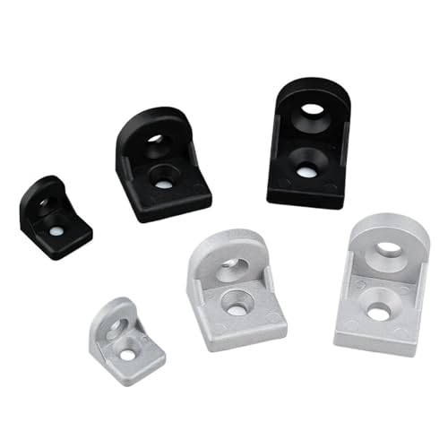 Regalhalterungen, 30-teilige Lenkwinkel-Eckhalterung, L-Typ-Beschläge, Verbindungsstück, Verbindungsgelenk for Aluminiumprofile der Serien 20/30/40(3030 Black) von LZTDSBX
