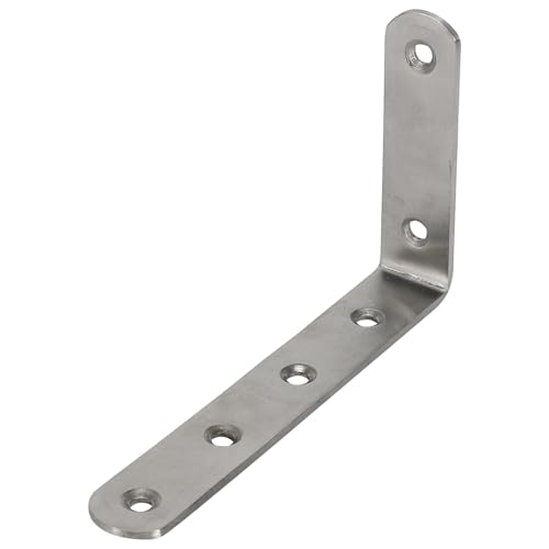 Regalhalterungen, 4 STÜCKE 2X125X75mm L-Form Edelstahl Regal Ecke Klammer Winkel Halterung von LZTDSBX