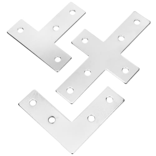 Regalhalterungen, 4PCS Aluminium Connector Set L Form Halterung Flache Regal Ecke T Klammer Möbel Regalhalterungen, 4PCS Aluminium Connector Set L Form Halterung Flache Regal Ecke T Klammer Möbel von LZTDSBX