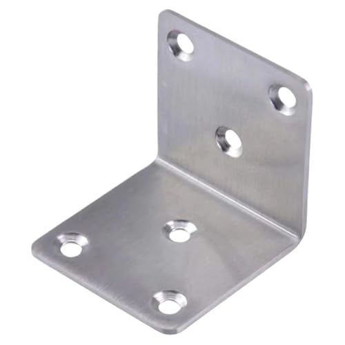 Regalhalterungen, 5 Stück verdickte L-förmige Eckcode-Verstärkungswinkeleisen-Befestigungshalterung Möbelreparatur- und Verstärkungsverbinder(80) von LZTDSBX