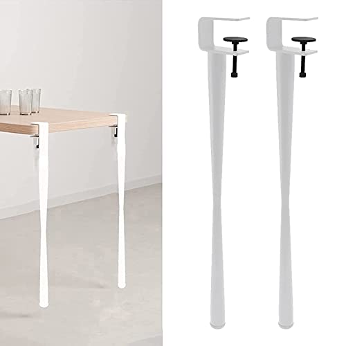 Tischbeine, F-förmige Esstischfüße for DIY-Couchtisch, Möbel und Konsolentisch, Design ohne Stanzen Schutz des Schreibtischs (schwarz, 71 cm (28 Zoll))(White,71cm(28in)) von LZTDSBX