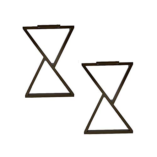 Tischbeine, Möbelhalterung aus Edelstahl, Stangenbeinhalterung, Tischbeinhalterung for Schreibtisch (Gold, 60 x 72 cm)(Black,70 * 72cm) von LZTDSBX