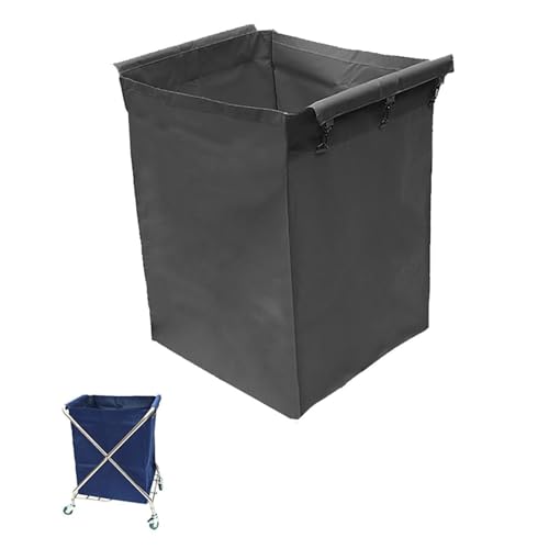 Wäschekorb-Einlage, Wäschewagen-Innensack, Abnehmbarer Innensack in Handelsqualität mit Haken for faltbare Trolley-Ersatzsäcke, Reinigungswagen-Tasche, Service(A) von LZTDSBX