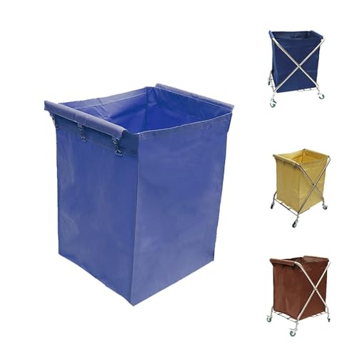 Wäschekorb-Einlage, Wäschewagen-Innensack, Abnehmbarer Innensack in Handelsqualität mit Haken for faltbare Trolley-Ersatzsäcke, Reinigungswagen-Tasche, Service(A) von LZTDSBX