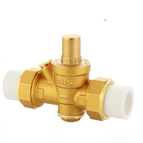 Wohnmobil-Wasserdruckregler, Messing-PPR-Heißschmelze-justierbare Druckminderventil-Messgerät-Option for Wassersysteme(Ppr50,Valve Without Gauge) von LZTDSBX