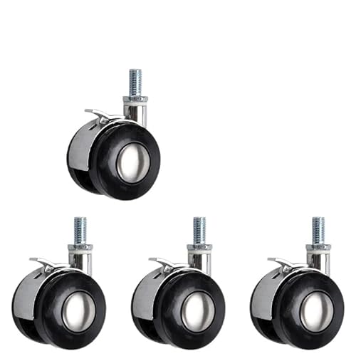 4 Teile/los 1,5 zoll Bremse Schraube 8MM Universal Rad Lenkung Pulley Schrank Kaffee Tisch Computer Rotierenden Flache Legierung Kleine größe(A11) von LZTVOIWT