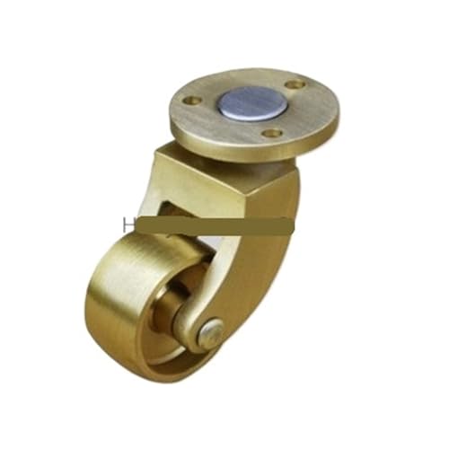 Reines Messing Schwenkrad Metall Flache Caster Heavy Duty Silent Möbel Unterstützung Bein Stuhl Bett(A) von LZTVOIWT