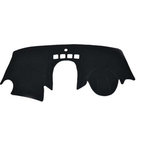LZWLZW Armaturenbrett-Abdeckung Pad für Ford Fiesta 2009-2016 2017 2018 2019, Instrumententeppich Anti-Rutsch Armaturenbrett-Matte Dash Teppich Matte Zubehör,RHD with NAV von LZWLZW