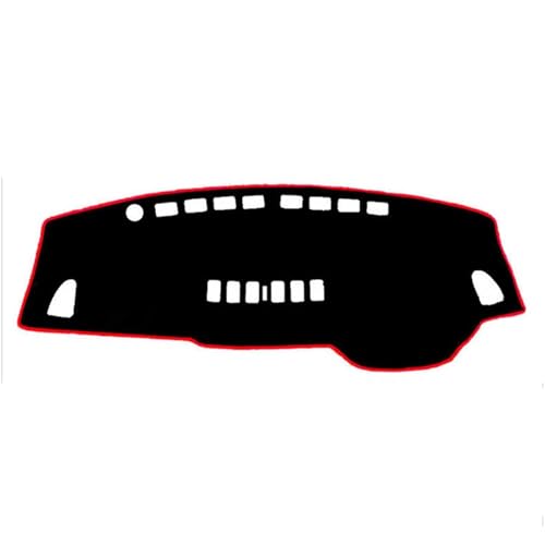 LZWLZW Armaturenbrett-Abdeckung Pad für Nissan Versa 2007 2008 2009 2010 2011, Instrumententeppich Anti-Rutsch Armaturenbrett-Matte Dash Teppich Matte Zubehör,Right Hand Drive-Red von LZWLZW