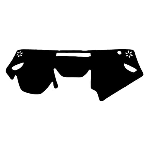 LZWLZW Armaturenbrett-Abdeckung Pad für Subaru XV Impreza 2017 2018 2019, Instrumententeppich Anti-Rutsch Armaturenbrett-Matte Dash Teppich Matte Zubehör,Left Hand Drive-Black von LZWLZW