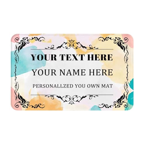 LZXSXZ Fußmatte personalisiert - Fußabtreter selbst gestalten - Fussmatte personalisiert Namen - rutschfest & waschbar Fußmatte - P ersonalisiert mit Wunschtext LZXSXZ Fußmatte personalisiert - Fußabtreter selbst gestalten - Fussmatte personalisiert Namen - rutschfest & waschbar Fußmatte - P ersonalisiert mit Wunschtext von LZXSXZ