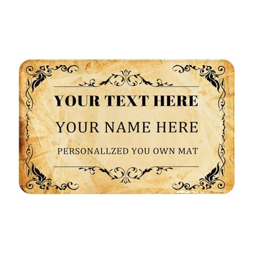 LZXSXZ Fußmatte personalisiert - Fußabtreter selbst gestalten - Fussmatte personalisiert Namen - rutschfest & waschbar Fußmatte - P ersonalisiert mit Wunschtext LZXSXZ Fußmatte personalisiert - Fußabtreter selbst gestalten - Fussmatte personalisiert Namen - rutschfest & waschbar Fußmatte - P ersonalisiert mit Wunschtext von LZXSXZ