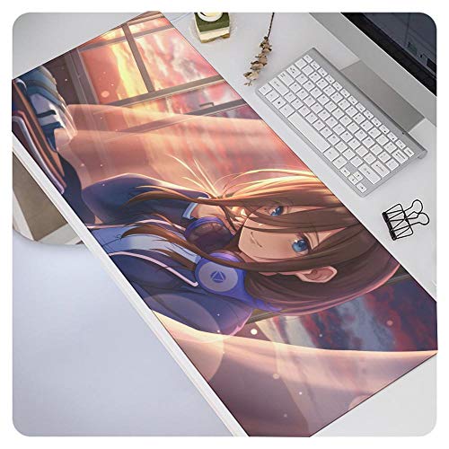 HORLAT LZXTH 900X400X3MM Große Maus Pad Gaming wasserdichte Schreibtisch Matte Computer Maus pad Tastatur Tisch Abdeckung Billig Anime Mauspad Nakano Miku von HORLAT