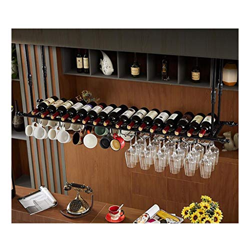 LZXVOCZC Stil hängendes Weinglasregal, kreatives Bar-Weinregal, Umgedrehtes Kelchregal zu Hause, Bar-Weinregaldekoration Modisch von LZXVOCZC