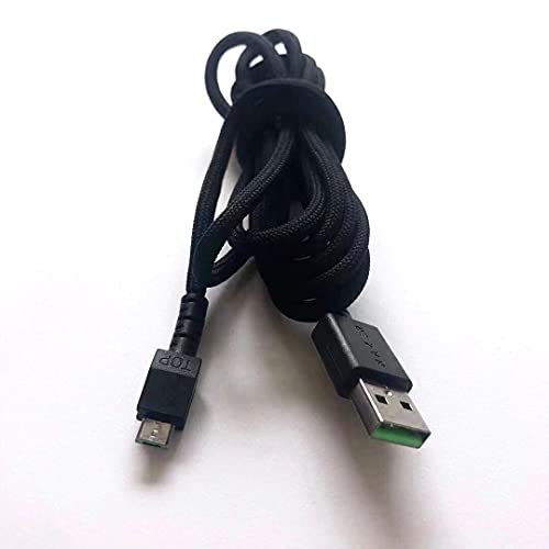LZYDD USB-Ladekabel für Razer Naga Pro 20000 DPI & DeathAdder V2 Pro & Razer Basilisk & Razer Viper Ultimate Hyperspeed Lightest Wireless Gaming Maus (schwarz) von LZYDD