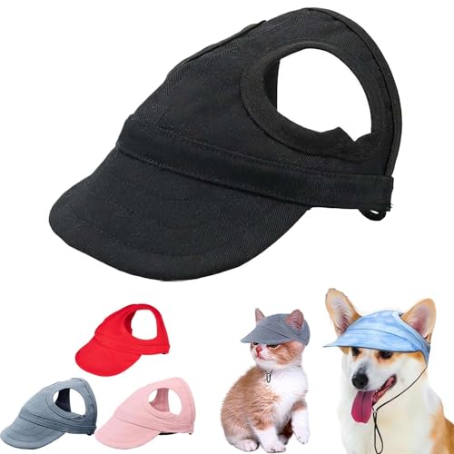 Hochwertiger verstellbarer Baseballhut mit Ohrlöchern für kleine und mittelgroße Hunde, Wandern, Sommer, Outdoor, Haustierprodukte, Sonnenhund von LZYWOD