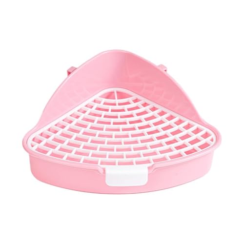 Kaninchentoilette Toilette Tier Töpfchentrainer Hasen Ecktoilette Box für Frettchen Drachen Box Toilette Hamster Meerschweinchen von LZYWOD