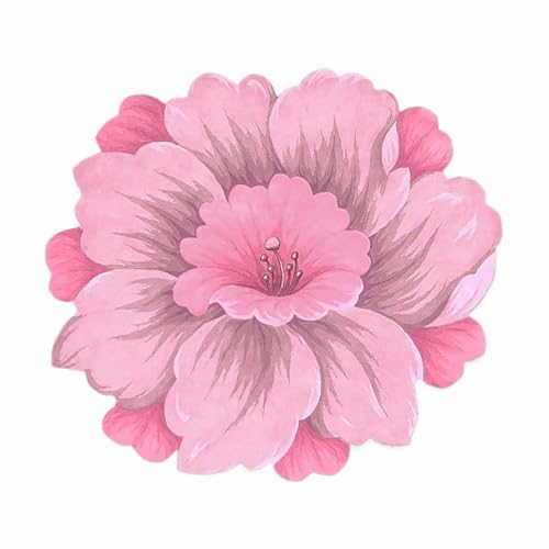 LZYWOD Floraler Teppich, niedlicher Blumenförmiger Teppich, saugfähige 3D-Blume für Schlafzimmer, Design-Bodenmatte, 60 x 60 cm LZYWOD Floraler Teppich, niedlicher Blumenförmiger Teppich, saugfähige 3D-Blume für Schlafzimmer, Design-Bodenmatte, 60 x 60 cm von LZYWOD
